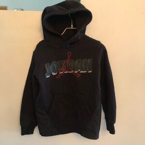 Air Jordan black hoody  3/4 years